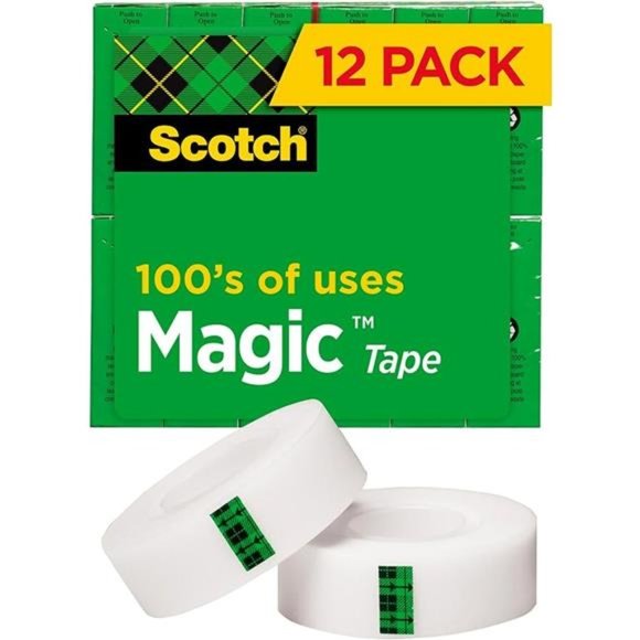 Scotch Magic Tape, Invisible, Home Office Supplies and Back to School Supplies - Picture 1 of 7